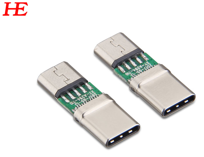 TYPE-CM 轉(zhuǎn)MICRO USB 2.0BF C1=10Nf R1=56K電阻