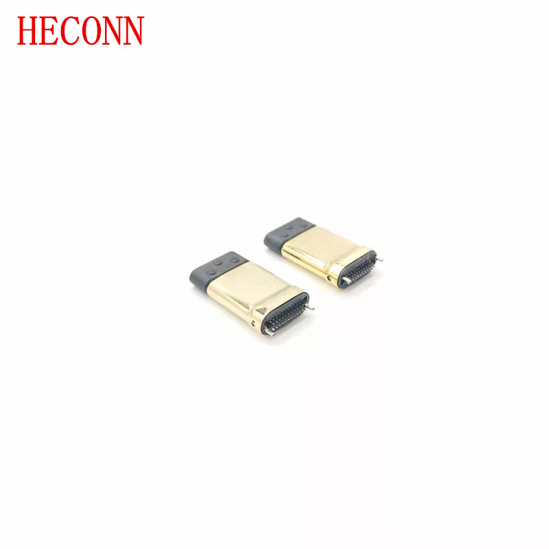 USB-Type-CM/夾板0.8/2.0板 C1=10NF/R2=56K/HW專(zhuān)用/彎端/15卡勾 黑LCP/外殼不銹鋼鍍鎳/磷銅C5191/端子鍍金2u/盤(pán)裝