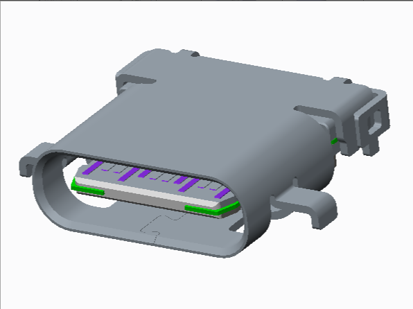 USB-Type-CF/無(wú)彈SMT+DIP/單殼L8.65