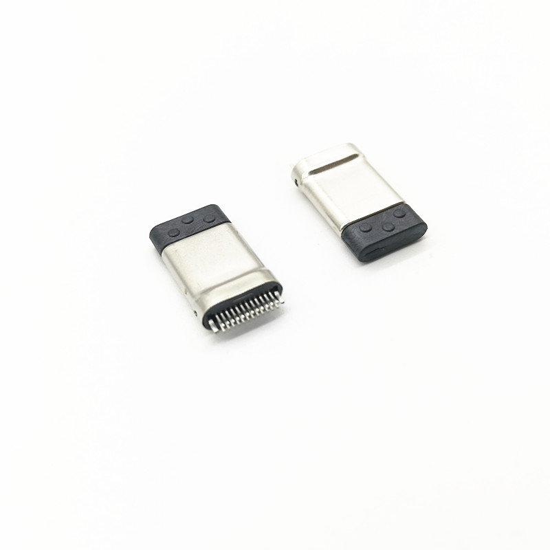 USB-Type-CM/夾板0.2拉伸款/彎端/帶后塞